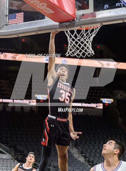 Thumbnail 1 in Churchill vs Warren (Spurs High School Showcase) photogallery.