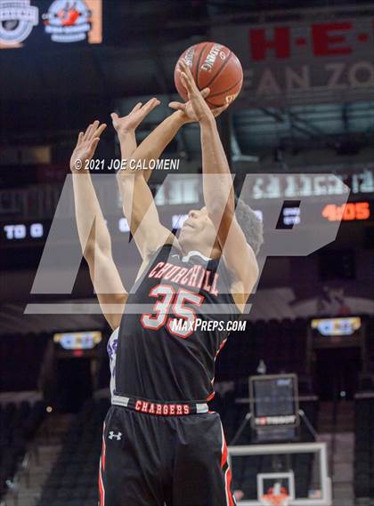 Thumbnail 1 in Churchill vs Warren (Spurs High School Showcase) photogallery.