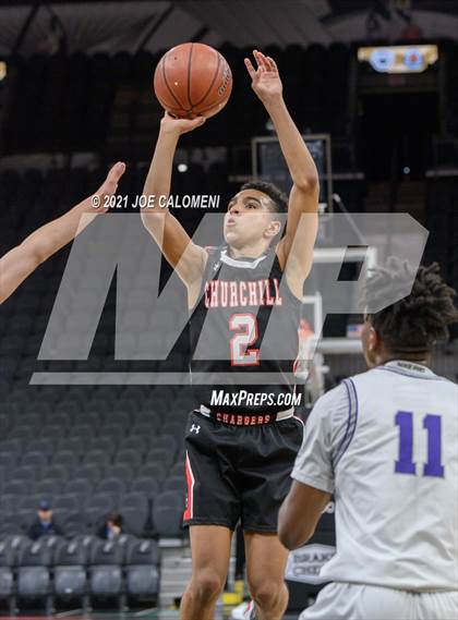 Thumbnail 1 in Churchill vs Warren (Spurs High School Showcase) photogallery.
