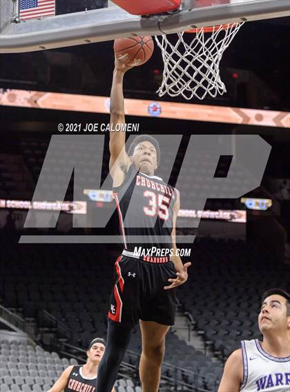 Thumbnail 3 in Churchill vs Warren (Spurs High School Showcase) photogallery.