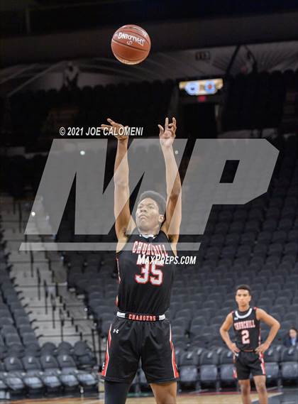 Thumbnail 2 in Churchill vs Warren (Spurs High School Showcase) photogallery.