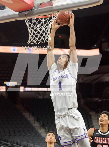 Thumbnail 2 in Churchill vs Warren (Spurs High School Showcase) photogallery.