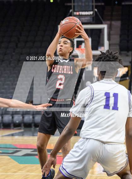 Thumbnail 2 in Churchill vs Warren (Spurs High School Showcase) photogallery.