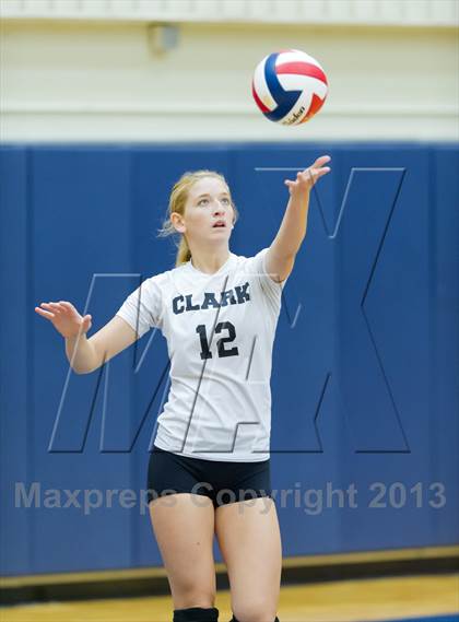 Thumbnail 3 in Brennan vs. Clark (NISD Volleyball Tournament) photogallery.