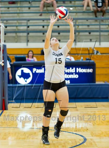Thumbnail 2 in Brennan vs. Clark (NISD Volleyball Tournament) photogallery.
