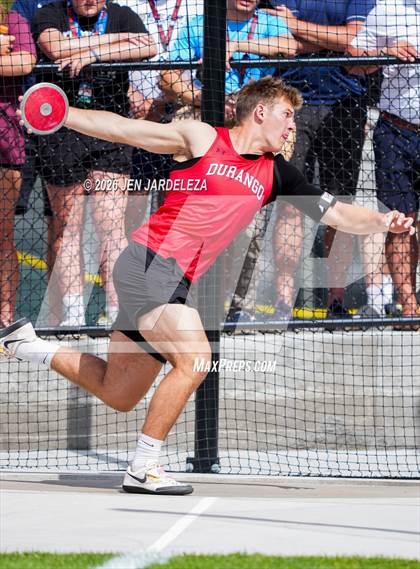 Thumbnail 1 in CHSAA 4A Final (Discus) photogallery.