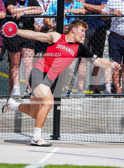 Thumbnail 3 in CHSAA 4A Final (Discus) photogallery.