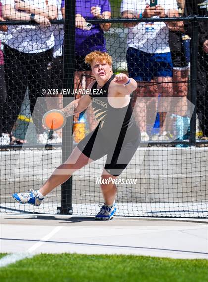 Thumbnail 1 in CHSAA 4A Final (Discus) photogallery.