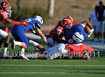 Thumbnail 3 in Bingham vs. Orange Lutheran (Mission Viejo Football Classic) photogallery.