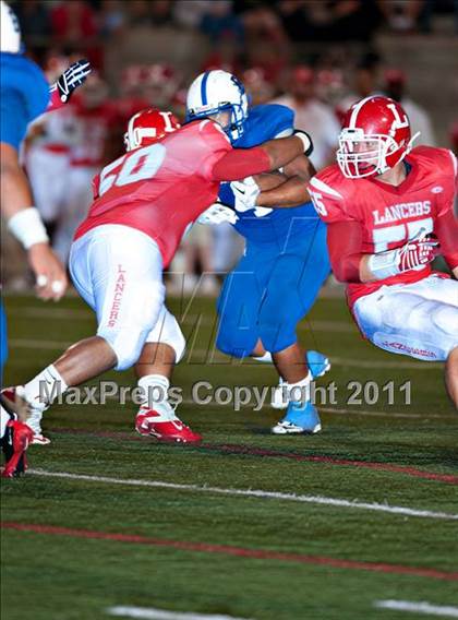 Thumbnail 1 in Bingham vs. Orange Lutheran (Mission Viejo Football Classic) photogallery.