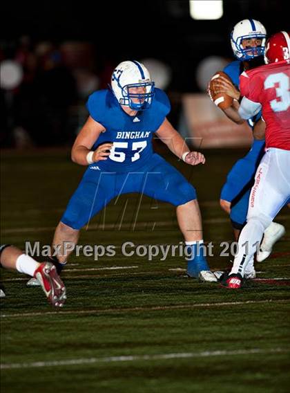 Thumbnail 3 in Bingham vs. Orange Lutheran (Mission Viejo Football Classic) photogallery.