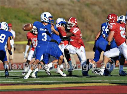 Thumbnail 3 in Bingham vs. Orange Lutheran (Mission Viejo Football Classic) photogallery.