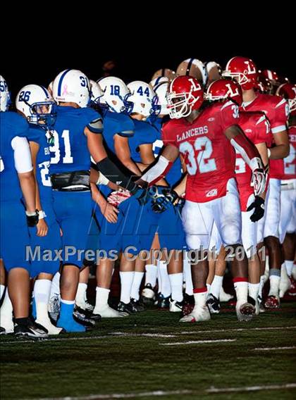 Thumbnail 2 in Bingham vs. Orange Lutheran (Mission Viejo Football Classic) photogallery.