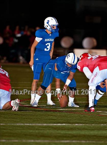 Thumbnail 3 in Bingham vs. Orange Lutheran (Mission Viejo Football Classic) photogallery.
