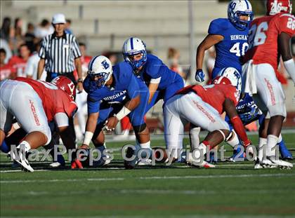 Thumbnail 1 in Bingham vs. Orange Lutheran (Mission Viejo Football Classic) photogallery.