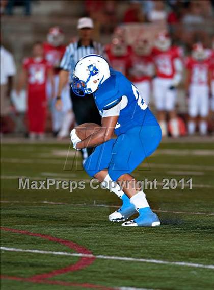 Thumbnail 3 in Bingham vs. Orange Lutheran (Mission Viejo Football Classic) photogallery.