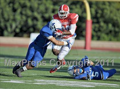Thumbnail 1 in Bingham vs. Orange Lutheran (Mission Viejo Football Classic) photogallery.