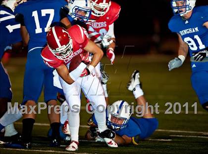 Thumbnail 2 in Bingham vs. Orange Lutheran (Mission Viejo Football Classic) photogallery.