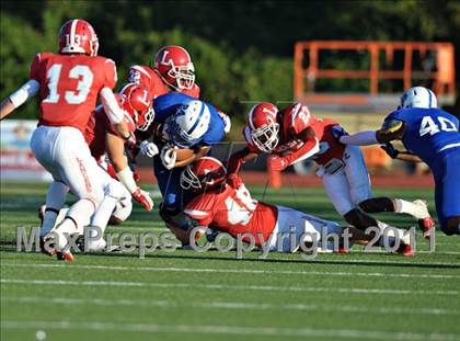 Thumbnail 1 in Bingham vs. Orange Lutheran (Mission Viejo Football Classic) photogallery.