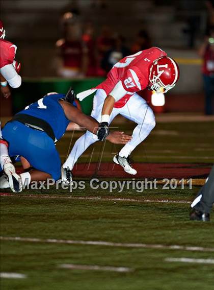 Thumbnail 2 in Bingham vs. Orange Lutheran (Mission Viejo Football Classic) photogallery.