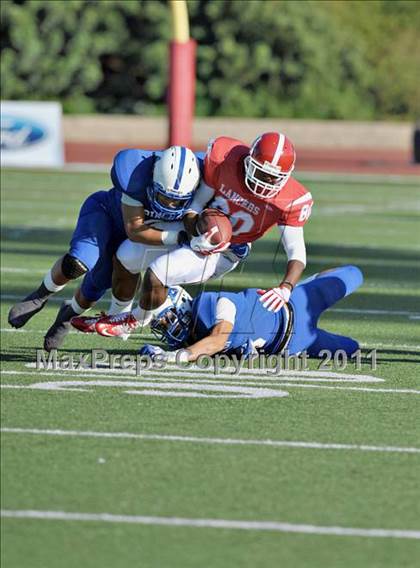 Thumbnail 1 in Bingham vs. Orange Lutheran (Mission Viejo Football Classic) photogallery.