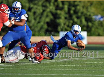 Thumbnail 3 in Bingham vs. Orange Lutheran (Mission Viejo Football Classic) photogallery.