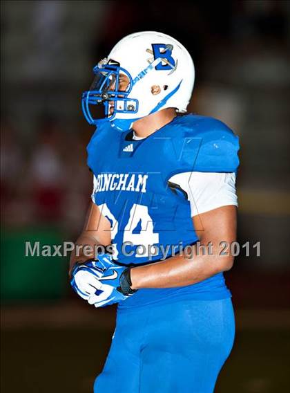 Thumbnail 1 in Bingham vs. Orange Lutheran (Mission Viejo Football Classic) photogallery.