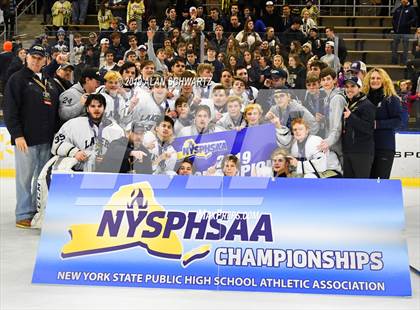 Thumbnail 2 in Queensbury vs. Skaneateles (NYSPHSAA Final - Post Game) photogallery.