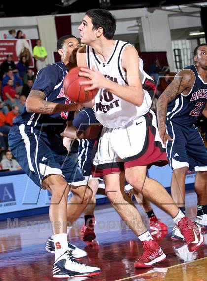 Thumbnail 3 in Brewster Academy vs. South Kent (Spalding Hoophall Classic) photogallery.