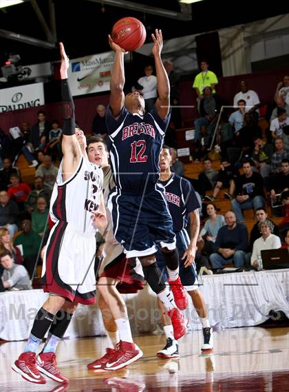 Thumbnail 2 in Brewster Academy vs. South Kent (Spalding Hoophall Classic) photogallery.