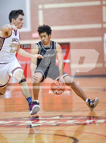 Thumbnail 2 in SAAABC Class 5A Boys High School All Star Game photogallery.