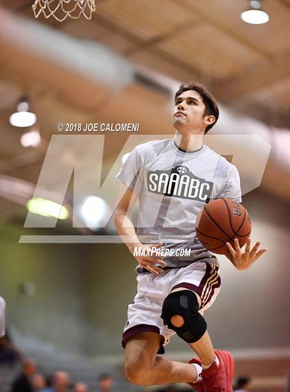 Thumbnail 3 in SAAABC Class 5A Boys High School All Star Game photogallery.