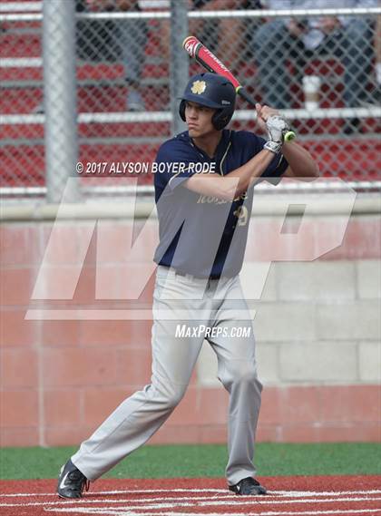 Thumbnail 1 in Aliso Niguel vs. Notre Dame (Boras Classic) photogallery.