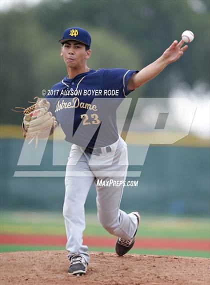 Thumbnail 1 in Aliso Niguel vs. Notre Dame (Boras Classic) photogallery.