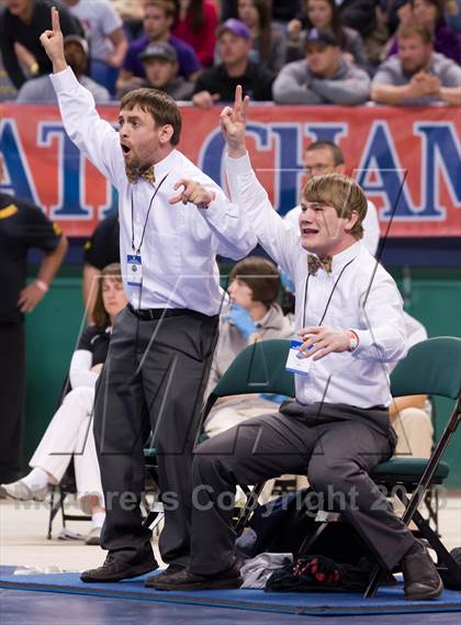 Thumbnail 2 in NCHSAA State 2A Boys Wrestling Championships (Finals)  photogallery.