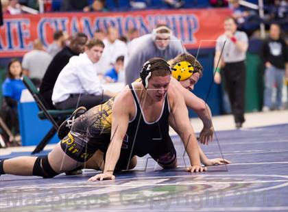 Thumbnail 1 in NCHSAA State 2A Boys Wrestling Championships (Finals)  photogallery.