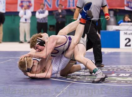 Thumbnail 2 in NCHSAA State 2A Boys Wrestling Championships (Finals)  photogallery.