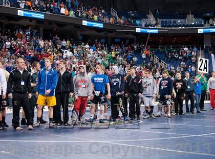 Thumbnail 1 in NCHSAA State 2A Boys Wrestling Championships (Finals)  photogallery.