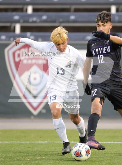 Thumbnail 2 in Air Academy vs. Skyview (CHSAA 4A State Final) photogallery.
