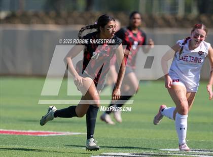 Thumbnail 1 in Coppell vs. Lake Travis (UIL 6A Soccer Division I Final) photogallery.