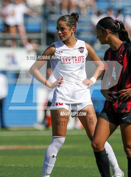 Thumbnail 3 in Coppell vs. Lake Travis (UIL 6A Soccer Division I Final) photogallery.