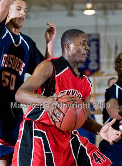 Thumbnail 1 in Modesto Christian vs. Skyline  (Modesto Christian Holiday Hoops) photogallery.