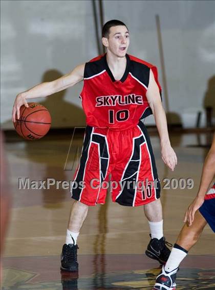 Thumbnail 2 in Modesto Christian vs. Skyline  (Modesto Christian Holiday Hoops) photogallery.