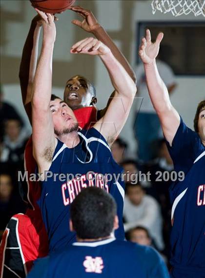 Thumbnail 2 in Modesto Christian vs. Skyline  (Modesto Christian Holiday Hoops) photogallery.