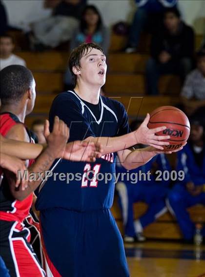 Thumbnail 3 in Modesto Christian vs. Skyline  (Modesto Christian Holiday Hoops) photogallery.