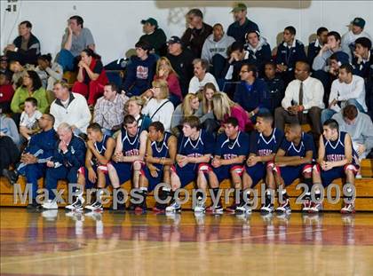 Thumbnail 2 in Modesto Christian vs. Skyline  (Modesto Christian Holiday Hoops) photogallery.