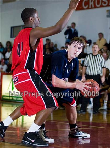 Thumbnail 1 in Modesto Christian vs. Skyline  (Modesto Christian Holiday Hoops) photogallery.