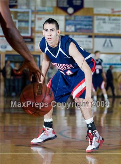 Thumbnail 3 in Modesto Christian vs. Skyline  (Modesto Christian Holiday Hoops) photogallery.