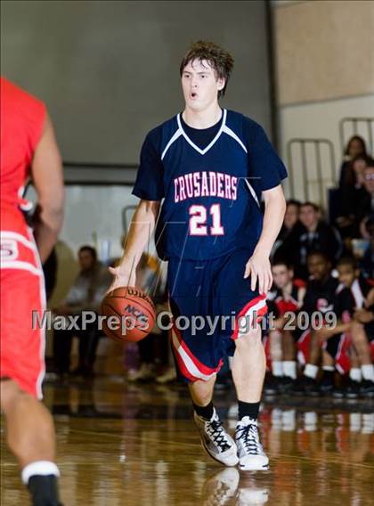Thumbnail 1 in Modesto Christian vs. Skyline  (Modesto Christian Holiday Hoops) photogallery.