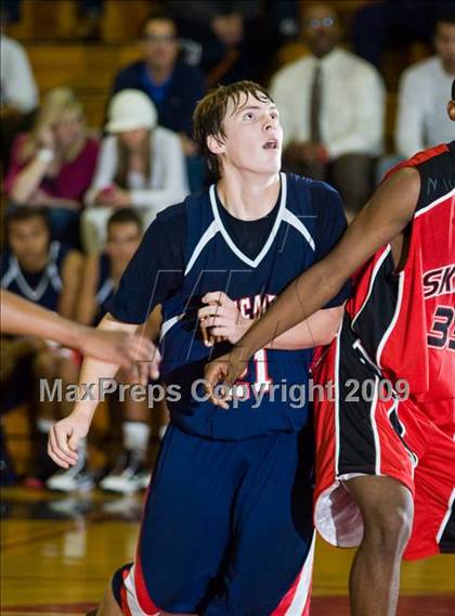 Thumbnail 3 in Modesto Christian vs. Skyline  (Modesto Christian Holiday Hoops) photogallery.
